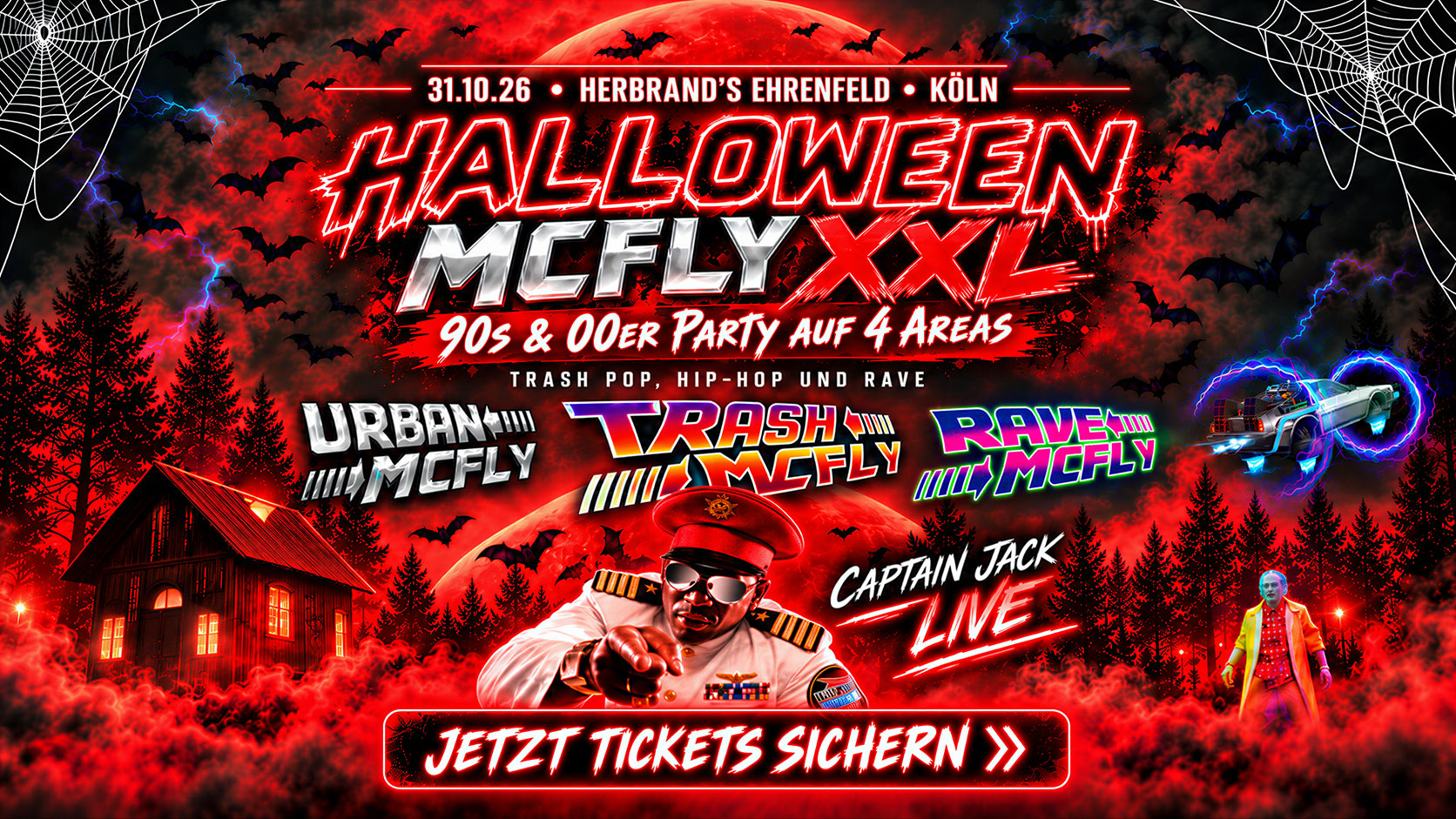 Halloween McFly XXL - Captain Jack Live - 90s & 00er Party
